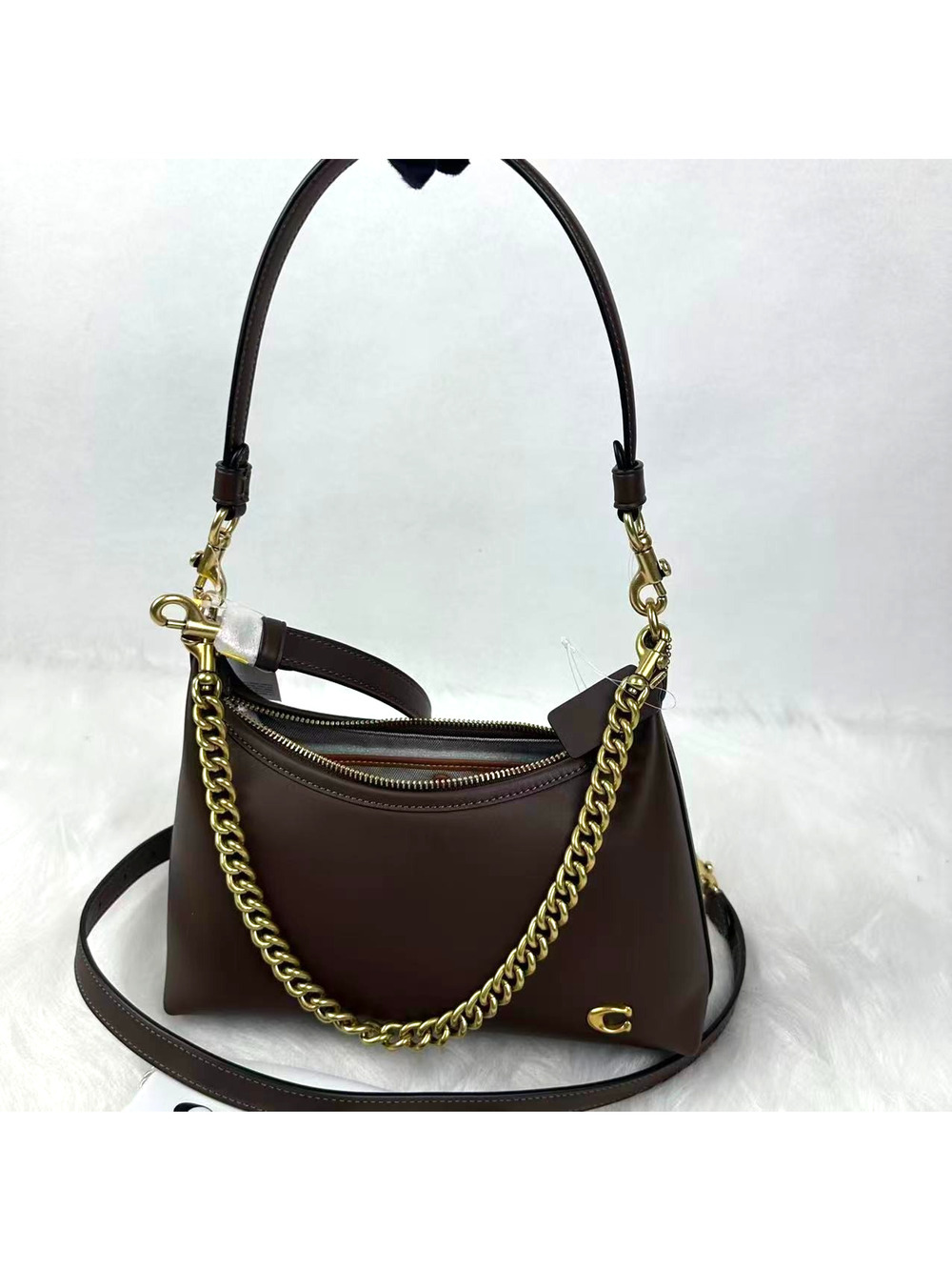 Coach Juliet Shoulder Bag 25 Crossbody In Leather/Gold/Maple CDZ64 NWT